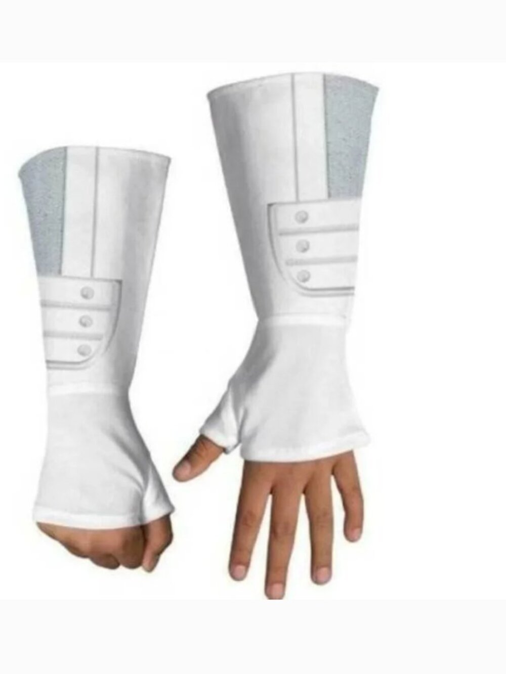 G.I. Joe White Storm Shadow Gloves Halloween Costume Accessory Boys 5+